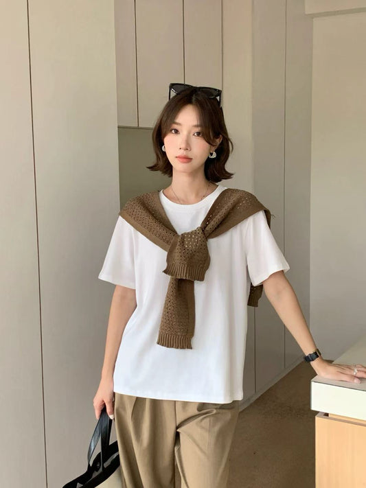 COTTON BOXY T-SHIRT TEE