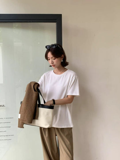 COTTON BOXY T-SHIRT TEE