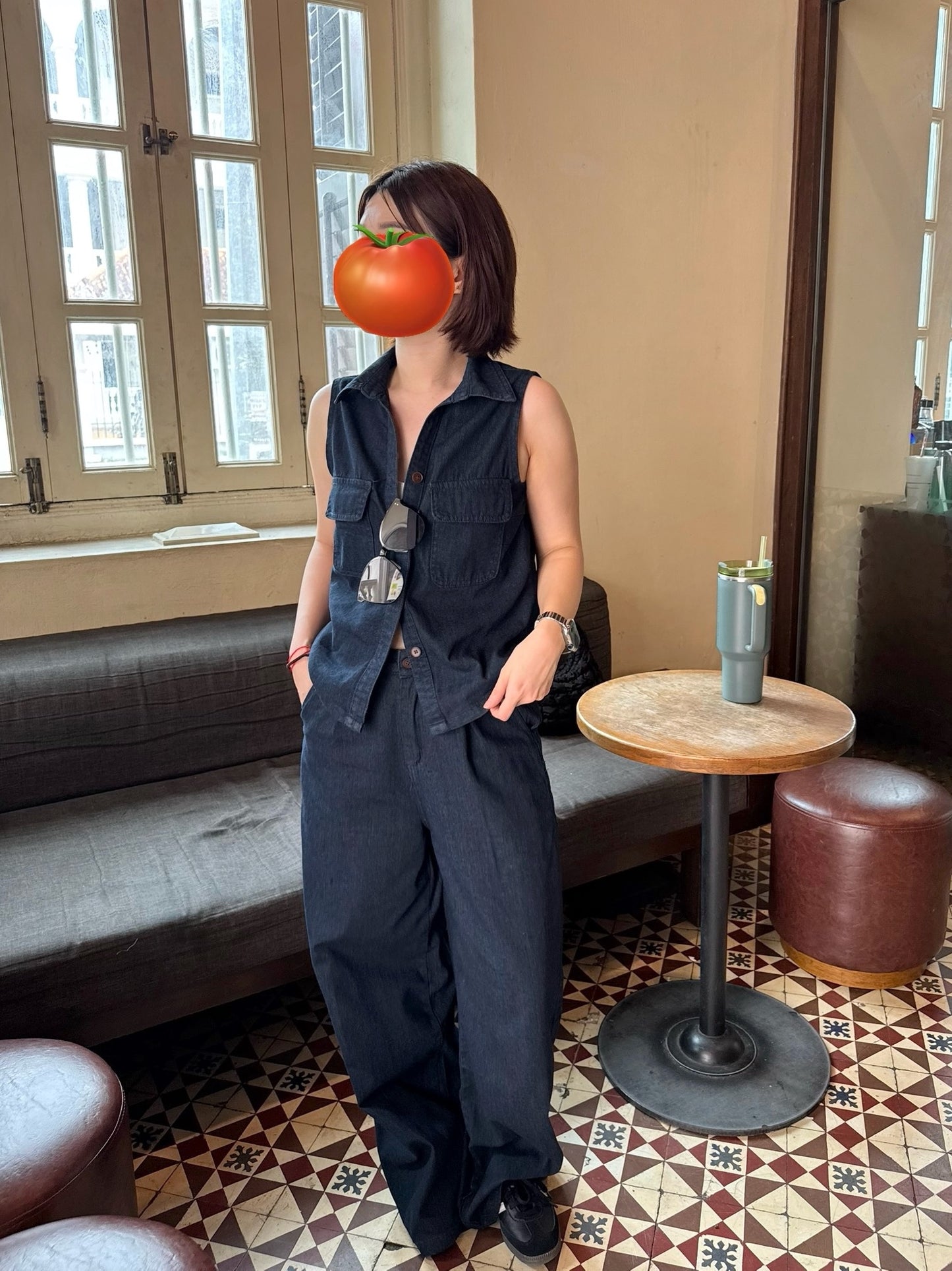 YURIS DENIM SET (TOP+BOTTOM)