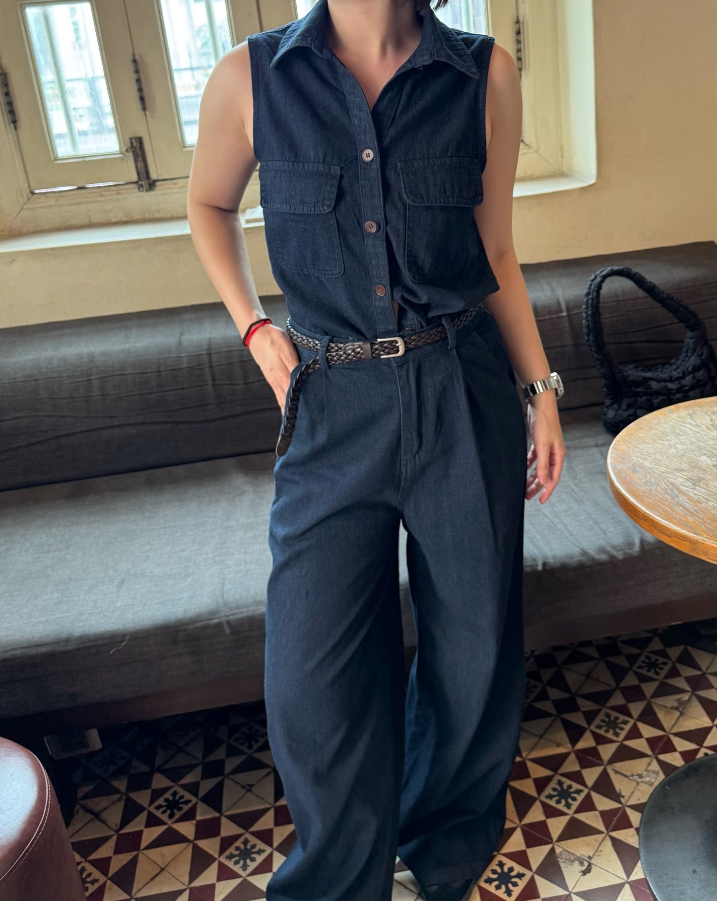YURIS DENIM SET (TOP+BOTTOM)