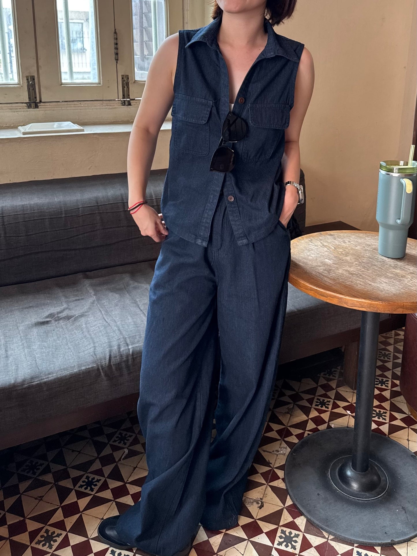 YURIS DENIM SET (TOP+BOTTOM)