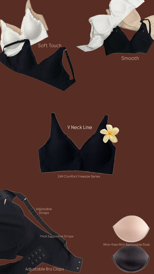 V NECK BRA TOP