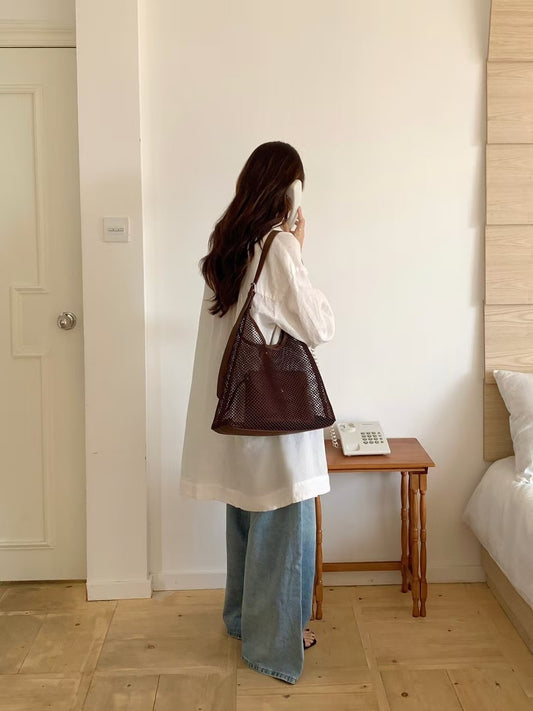 BUCKET BROWN BAG 2IN1