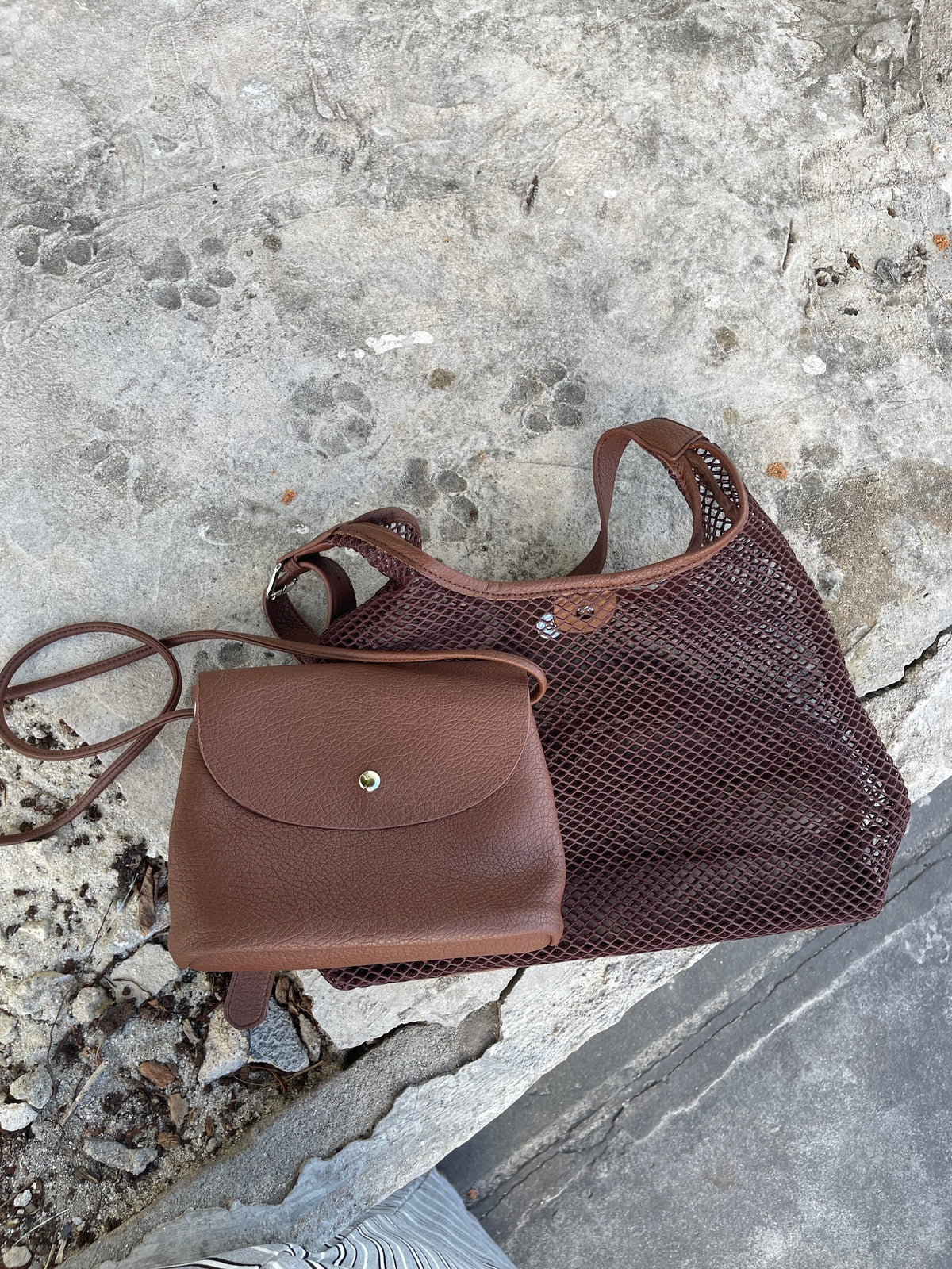BUCKET BROWN BAG 2IN1