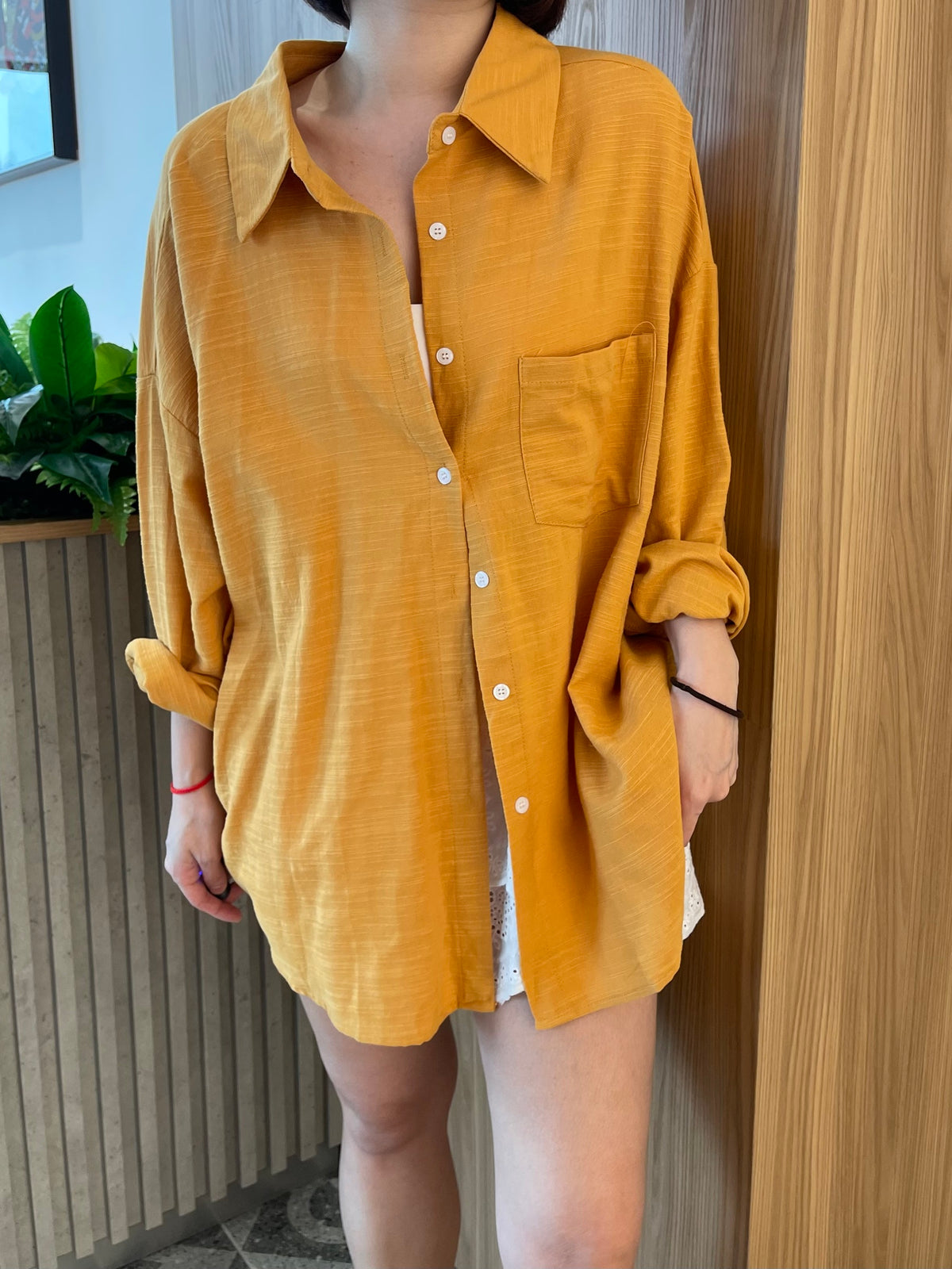 OVERSIZED BLOUSE IN ORANGE