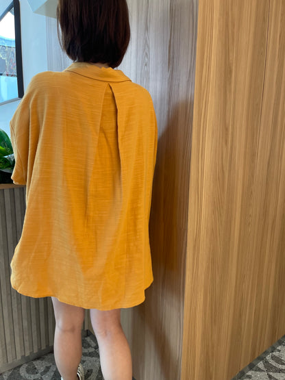 OVERSIZED BLOUSE IN ORANGE