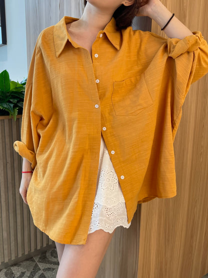 OVERSIZED BLOUSE IN ORANGE