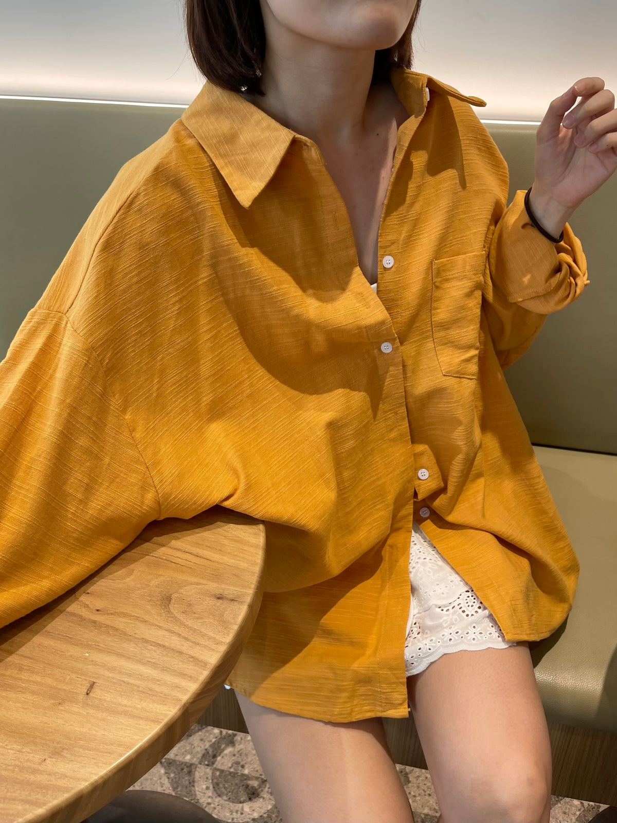 OVERSIZED BLOUSE IN ORANGE