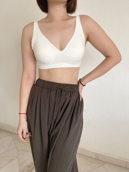 V NECK BRA TOP