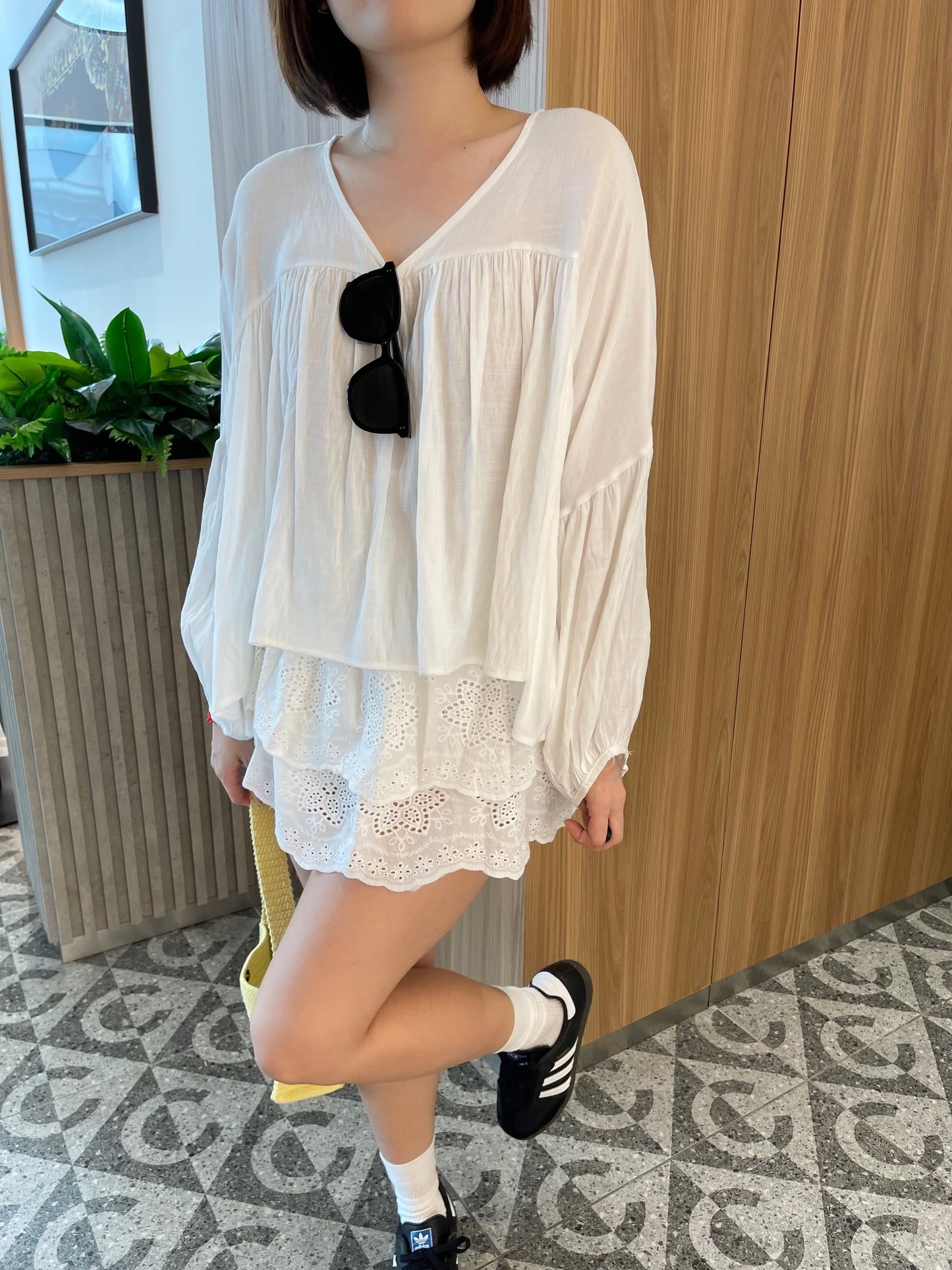 VERRIS BLOUSE TOP IN WHITE/BLACK/BEIGE/KHAKI/BROWN