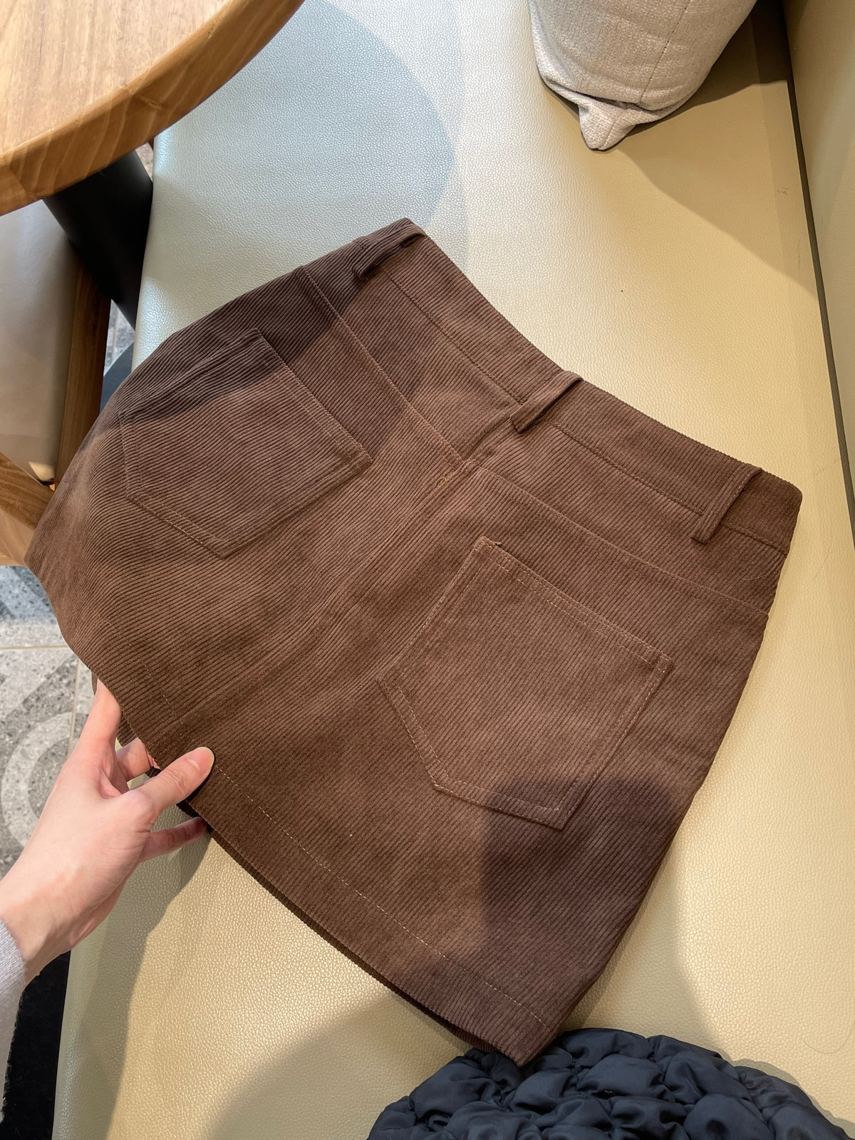 JOJO CORDUROY HIGH WAIST SKIRT