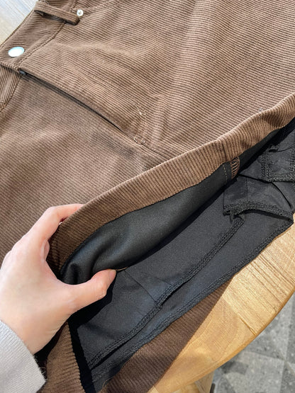 JOJO CORDUROY HIGH WAIST SKIRT