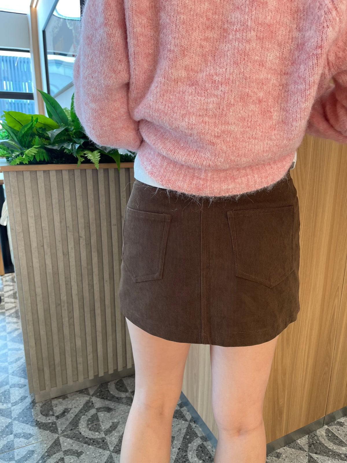 JOJO CORDUROY HIGH WAIST SKIRT