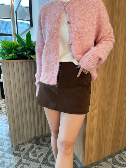 JOJO CORDUROY HIGH WAIST SKIRT