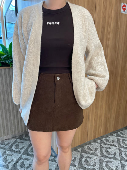 JOJO CORDUROY HIGH WAIST SKIRT