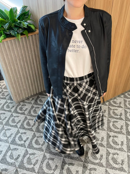 VINTAGE BLACK SKIRT HIGH WAIST