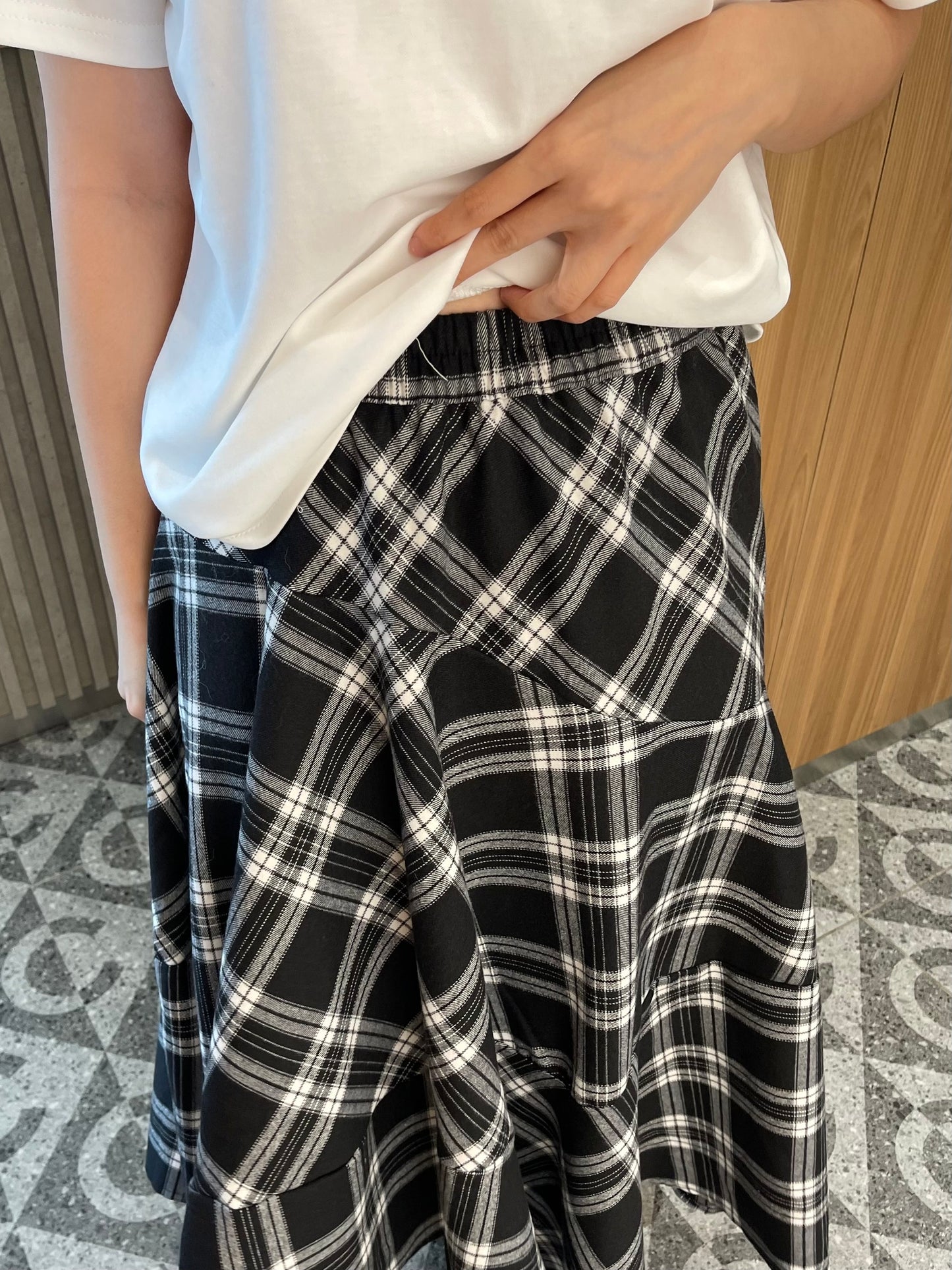 VINTAGE BLACK SKIRT HIGH WAIST