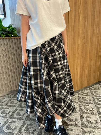 VINTAGE BLACK SKIRT HIGH WAIST