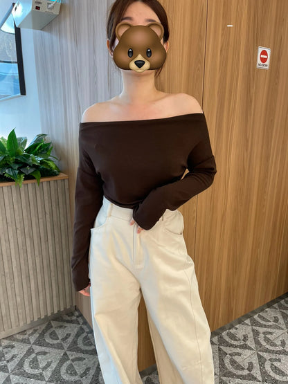 OFF SHOULDER COTTON TOP