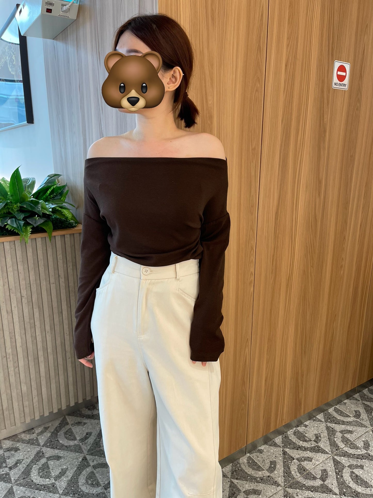 OFF SHOULDER COTTON TOP