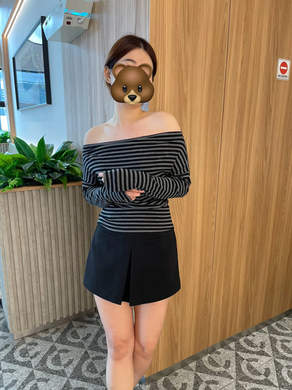 OFF SHOULDER COTTON TOP