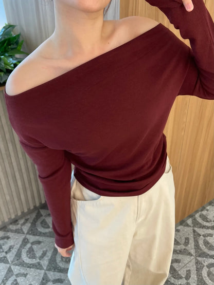 OFF SHOULDER COTTON TOP