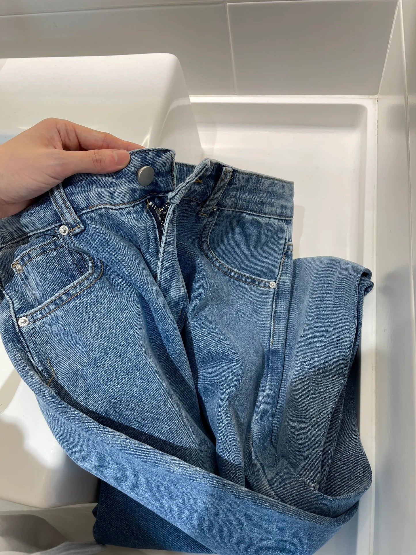 LOUIS HIGHWAIST JEANS TROUSERS