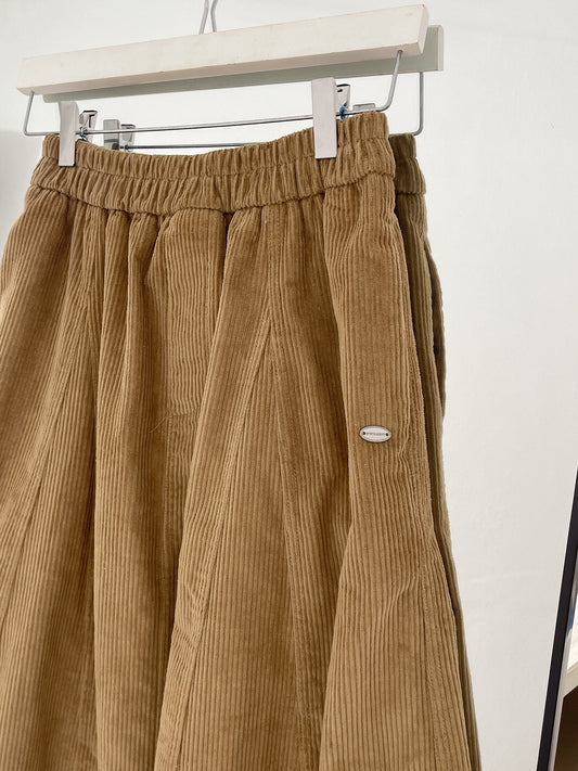 BELLA CORDUROY SKIRT IN KHAKI