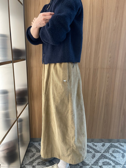 BELLA CORDUROY SKIRT IN KHAKI
