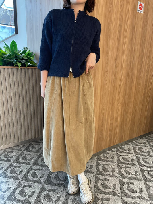 BELLA CORDUROY SKIRT IN KHAKI