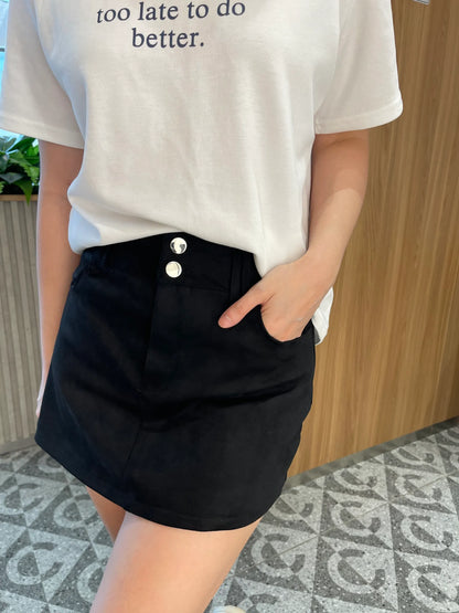 BOBBY HIGHWAIST SKIRT IN BROWN/BLACK