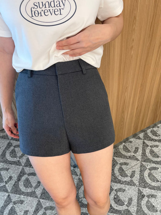 HENDRY HIGH WAIST GREY SHORT