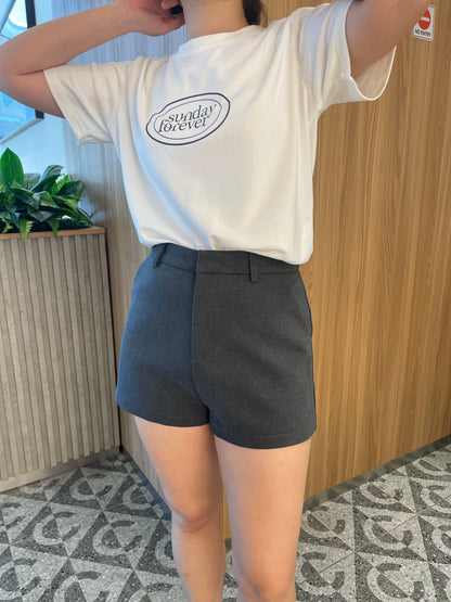HENDRY HIGH WAIST GREY SHORT