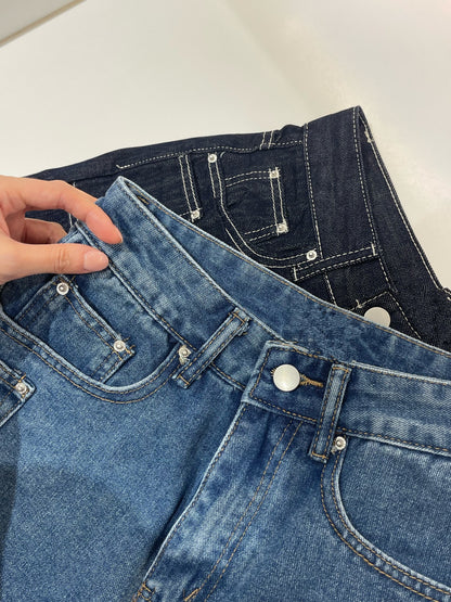 OLULA HIGH WAIST DENIM JEANS SKORT