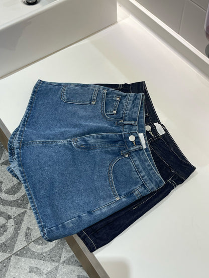 OLULA HIGH WAIST DENIM JEANS SKORT