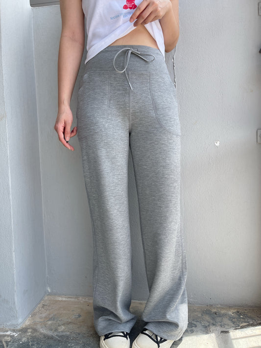 LULU HIGHWAIST TROUSERS IN GREY/BLACK