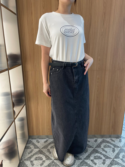 VIVA HIGH WAIST DENIM JEANS SKIRT