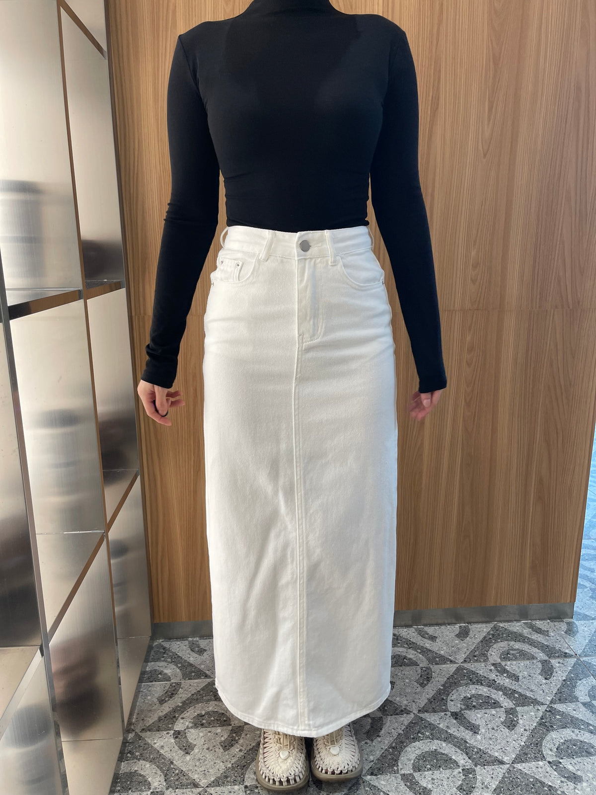 VIVA HIGH WAIST DENIM JEANS SKIRT