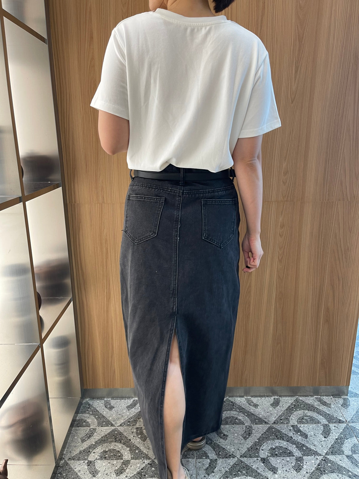 VIVA HIGH WAIST DENIM JEANS SKIRT