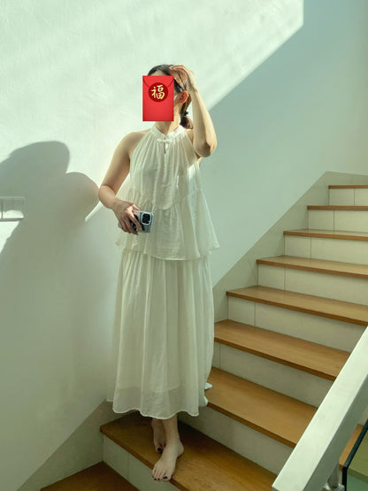 2026 CNY DRESS IN BEIGE