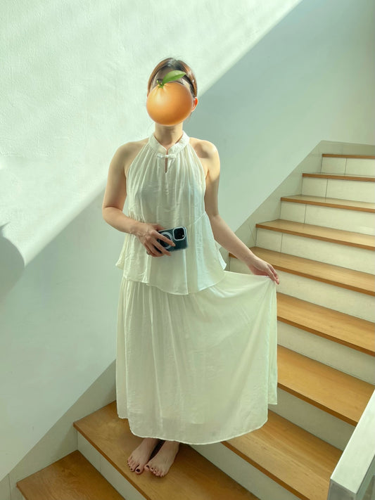 2026 CNY DRESS IN BEIGE