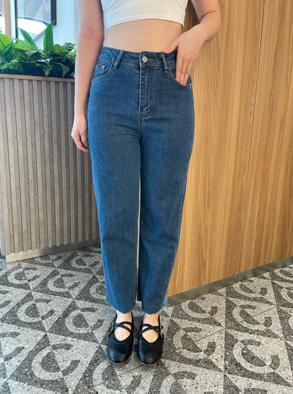 VIVI HIGH WAIST DENIM JEANS TROUSERS