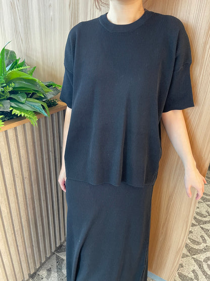 ESTELLA KNIT SET IN BEIGE/BLACK