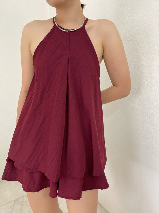 FLUFFY SET IN MAROON