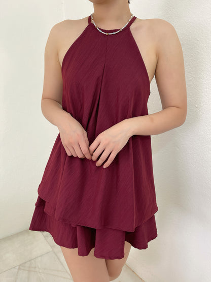 FLUFFY SET IN MAROON