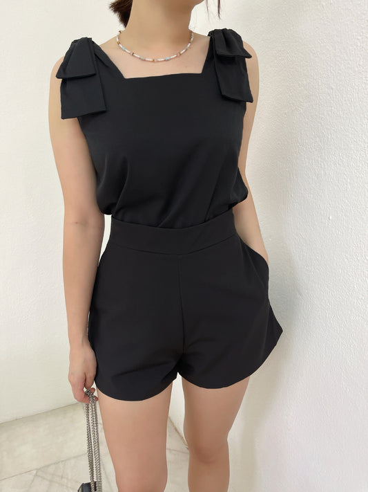 RIBBON CHIFFON SINGLET TOP IN 3 COLOR