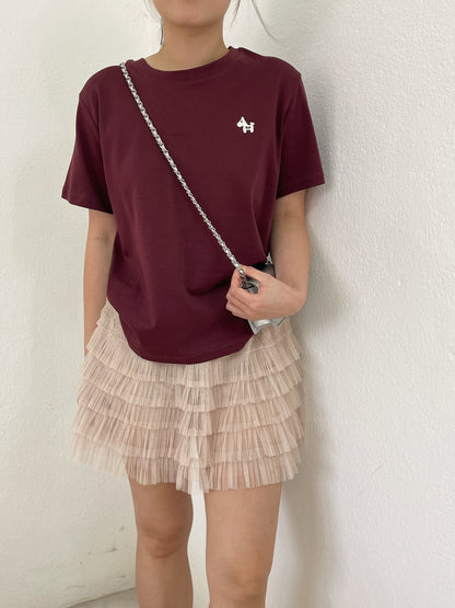 FLUFFY SKIRT IN BEIGE