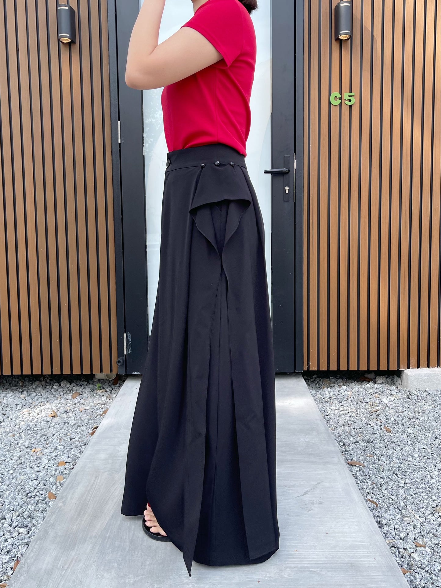 JENNA HIGHWAIST BLACK TROUSERS PANTS