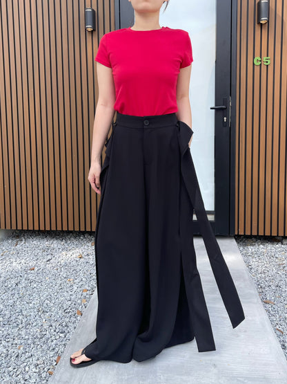JENNA HIGHWAIST BLACK TROUSERS PANTS