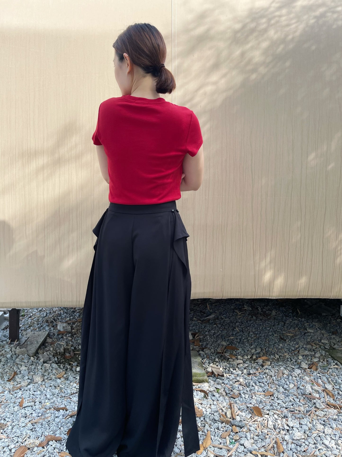 JENNA HIGHWAIST BLACK TROUSERS PANTS